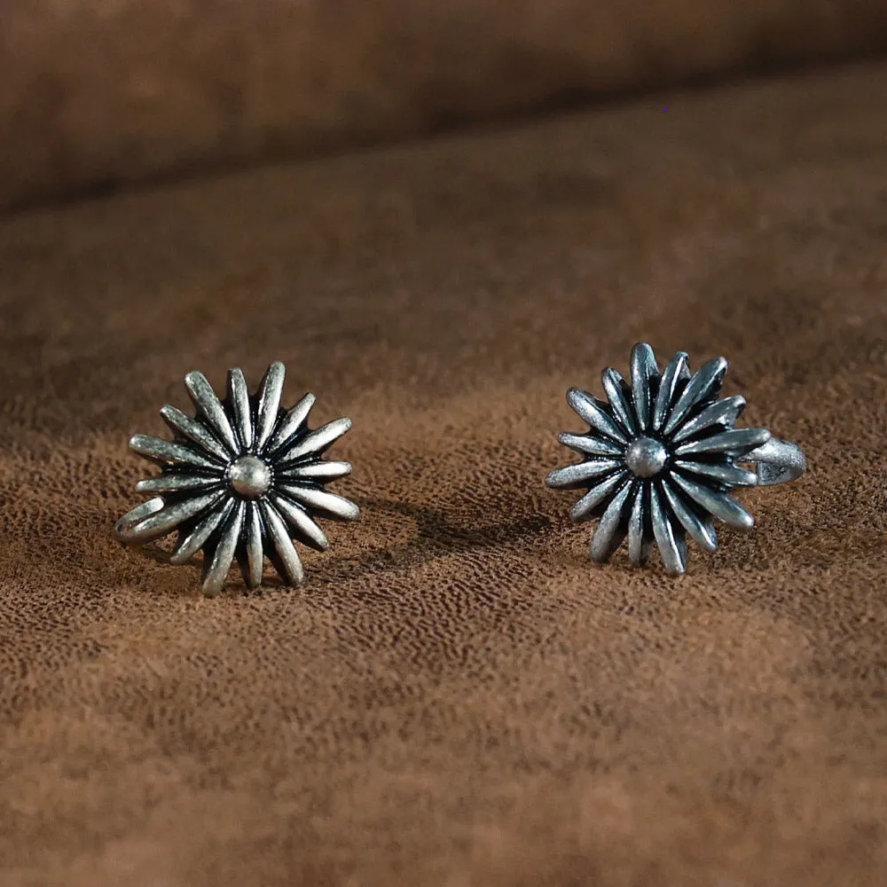 Flower Statement Open Ring